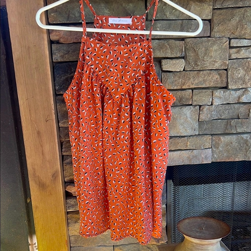 Ces Femme Orange Tank Top